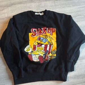 Black Graphic Sweater